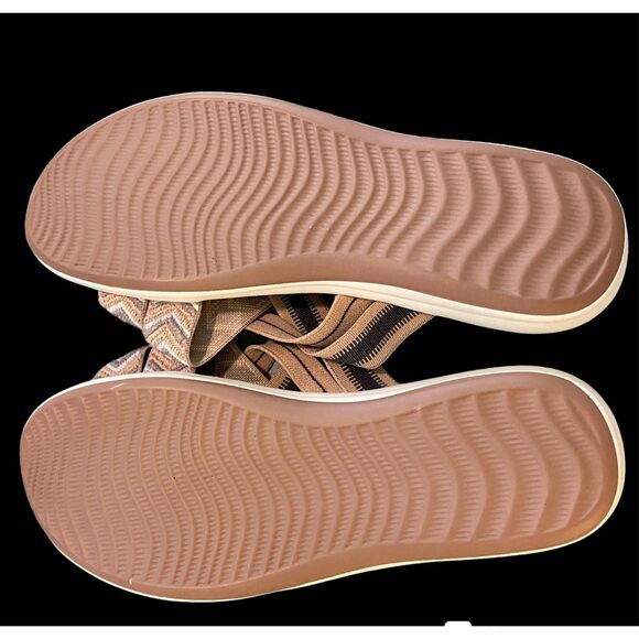 Brand New Lightweight (4 oz) Sandals Braided Stretchy Straps Comfort Padded 10 - Picture 5 of 5